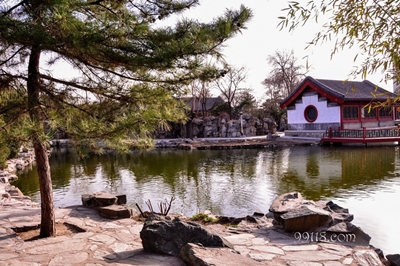 Озеро, парк Дагуаньюань