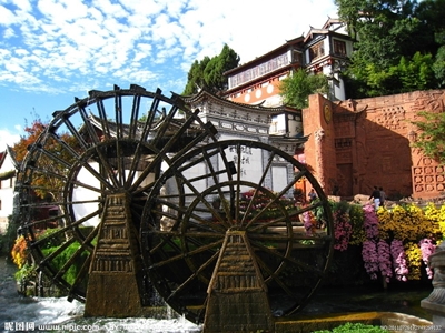 Юньнань, водные колеса