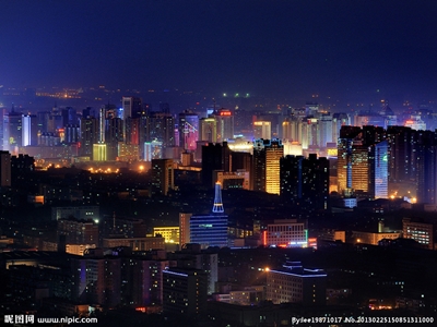 Шицзячжуан ночью