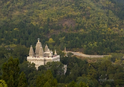 Храм Лазурных облаков, вид сверху