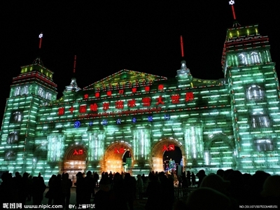 Ледяное здание в Харбине