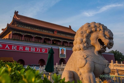 Лев, площадь Тяньаньмэнь (Пекин, Запретный город)