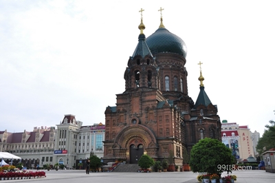 Православный храм, Харбин в начале осени