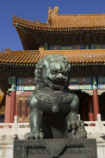 Лев, скульптура, Запретный город