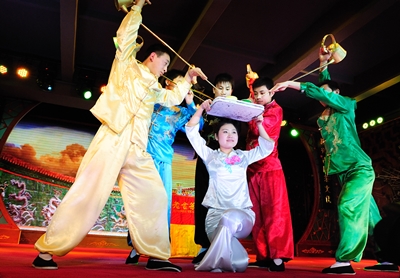 Выступление, чайный домик Лао Шэ