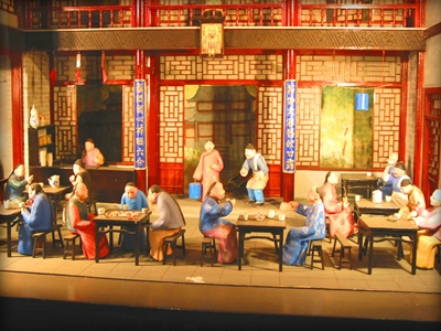 Макет, чайный домик Лао Шэ