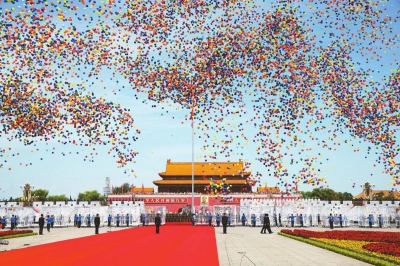 Шарики, Парад Победы, Тяньаньмэнь
