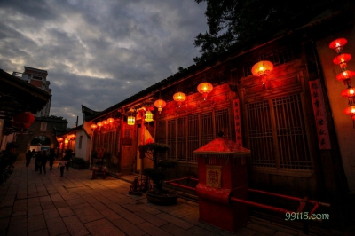 Фонари, квартал Саньфанцисян, Фучжоу